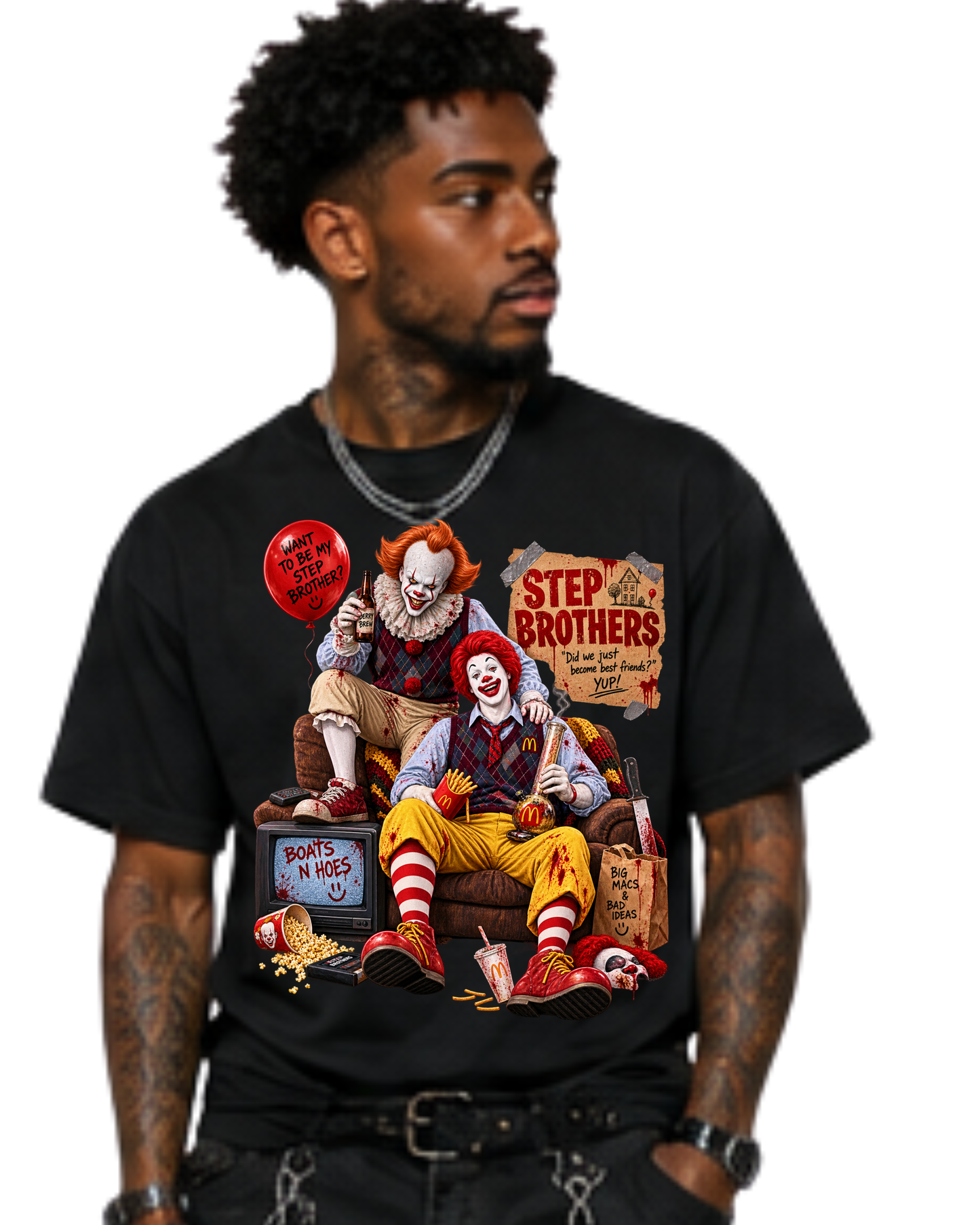 Step Brothers Horror t-shirt