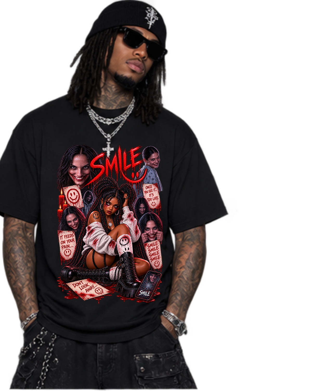 SMILE in Darkeness t-shirt